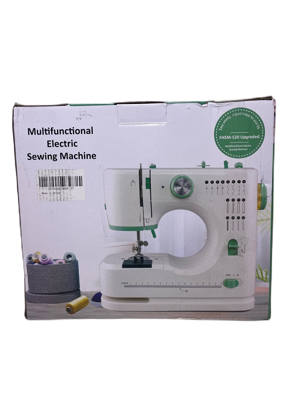 Mini Dual-Speed Sewing Machine Double Needle & Double Thread 16 Stitch Modes
